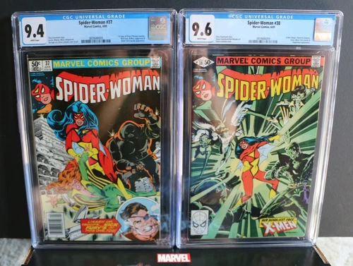 Spider-Woman 37 CGC 9.4 1st app. of Siryn🔑 🔥 Spider-Woman 38 CGC 9.6 X-Men app