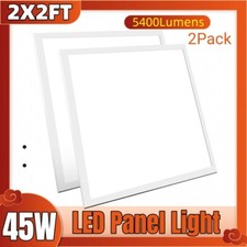 2x2 LED Flat Panel Light,45W 5000K Recessed Edge-Lit Drop Ceiling Troffer Lights