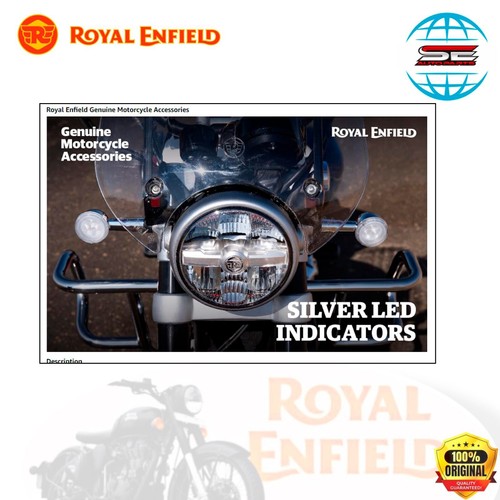 Royal Enfield oryginalne srebrne kierunkowskazy led do super meteor 650 strzelba 650 - Zdjęcie 5 z 6
