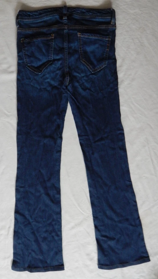 Pantalones de mezclilla azules Genetic - 26 cintura pequeña The Riley Flair pantalones de pierna Foto 2 de 4