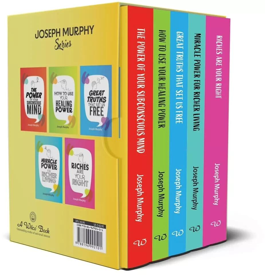 Joseph Murphy Collection 5 Books Box Set Riches Are Your Right, Miracle Power