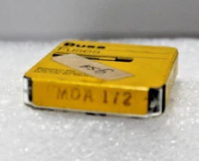 NOS -(3 pcs) MDA-1/2 Bussmann, 500mA 250vac, Time Delay, Ceramic Fuse