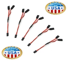 5 PCS 170mm Servo RC Y Style Male to Female JR Cord Extension Splitter Cable