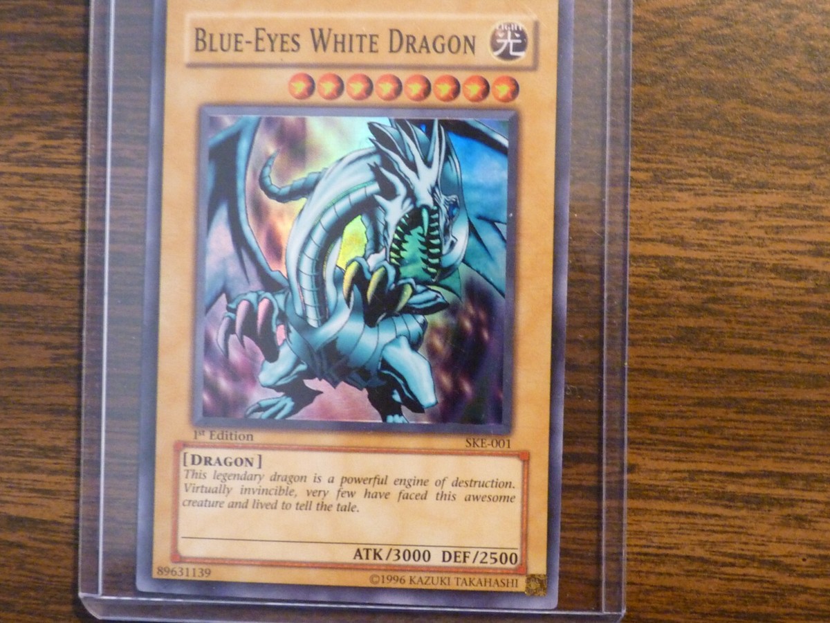 1996 Yu-Gi-Oh! 1st Edition Blue-Eyes White Dragon SKE-001 RARE | eBay