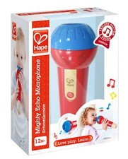 Hape Mighty Echo Microphone Toy Red Battery Free Kids Singing Fun 12 Months 