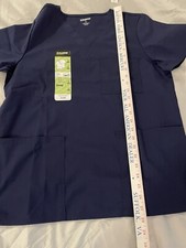 Scrubstar Scrub Top Shirt NWT Womens Size S V Neck Navy
