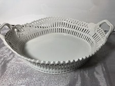KPM Schale, Korb, Geb&auml;ckschale, oval durchbrochen  ca 31 cm Top