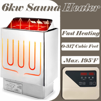 6KW-9KW 220V-240V Electric Sauna Heater Stove Stainless Steel External Control