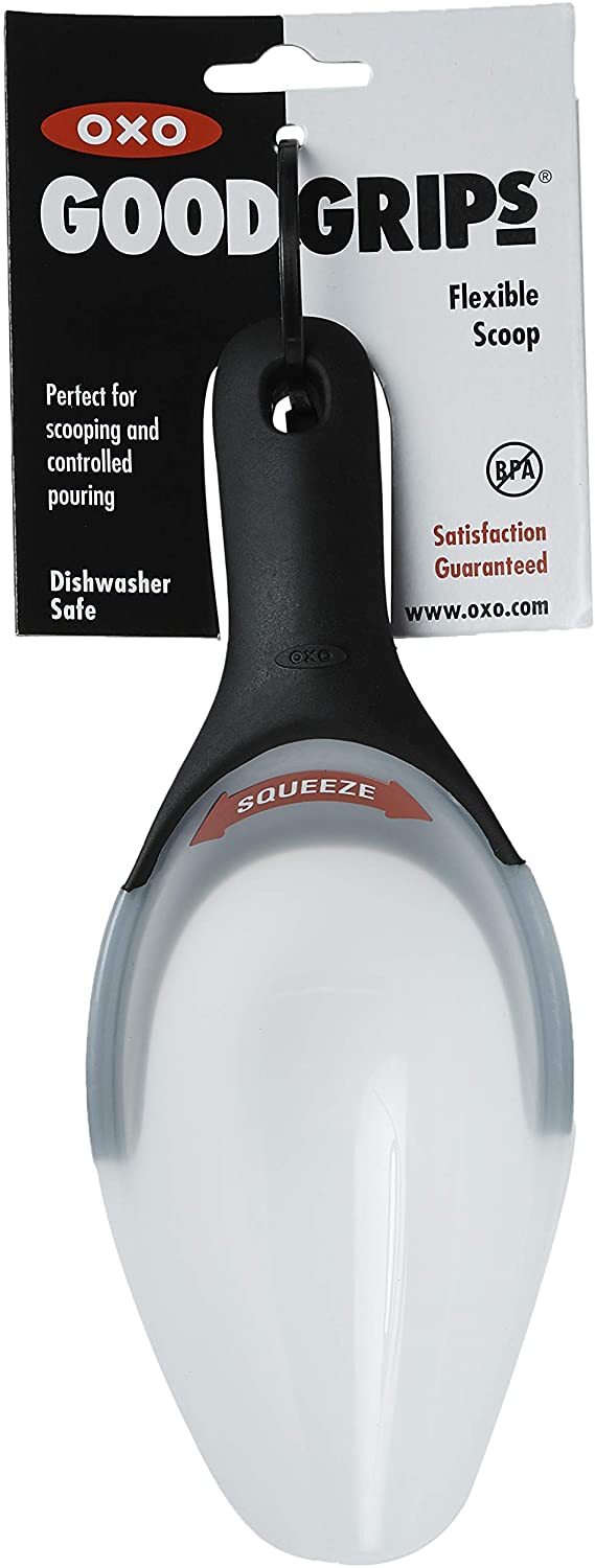 OXO Good Grips Flexible Scoop, Soft and Comfortable nonslip grip, BPA