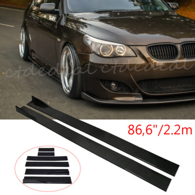 86,6'' Seitenschweller Schweller Erweiterung Glanz Schwarz Für BMW 5er E60 E61 M5