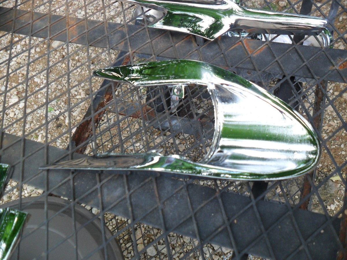 1956 ford victoria hood trim 2 pieces rat rod automobilia, | eBay