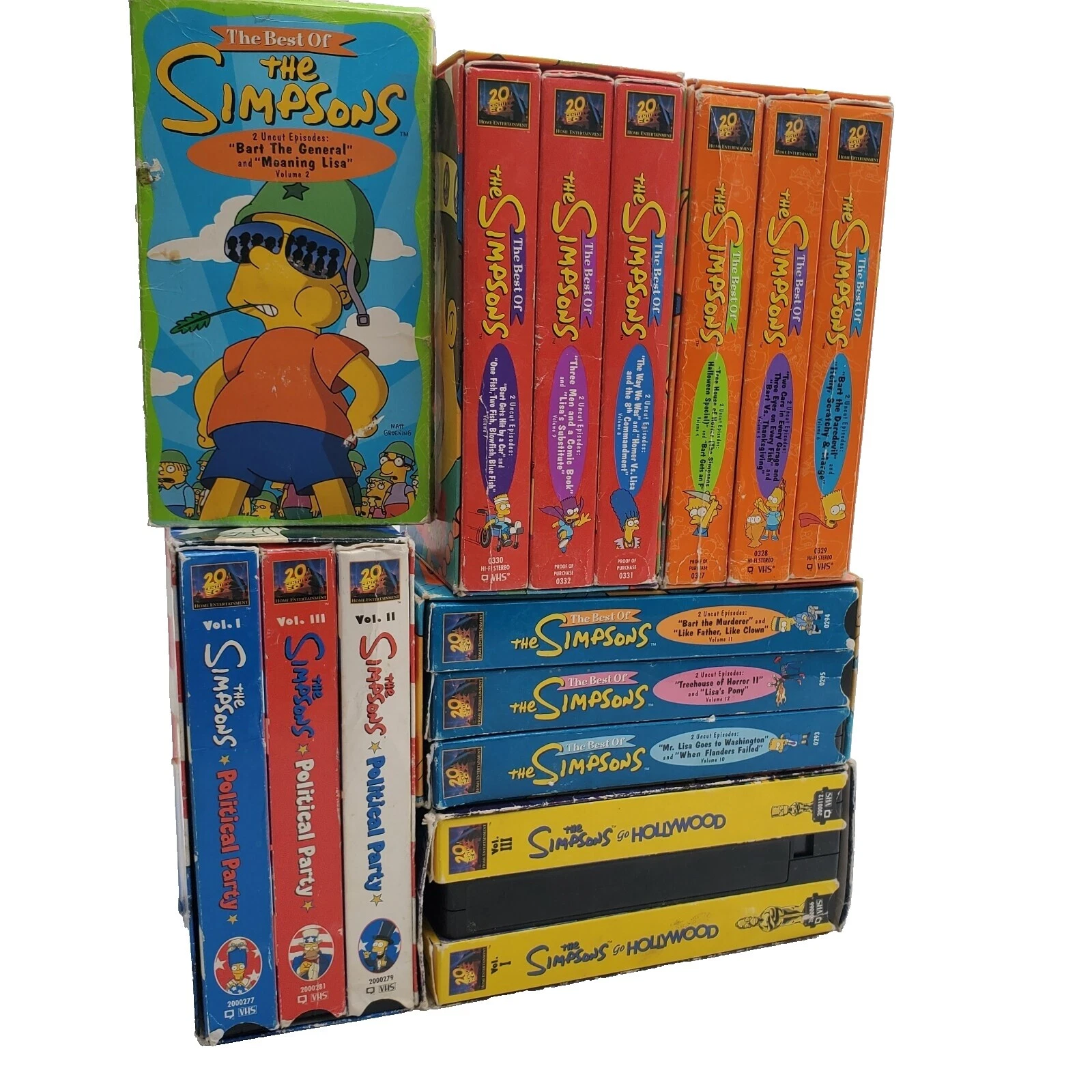 The Simpsons Sports VHS Tapes