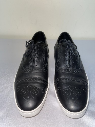 Allen Edmonds Strand Oxford Black Leather Sneaker Sz 9B Made in USA Light Worn - Picture 3 of 11