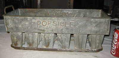 ANTIQUE PRIMITIVE COUNTRY SOLID COPPER ZINC POPSICLE MOLD ICE CREAM