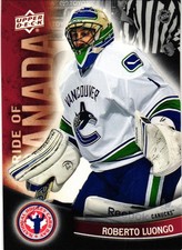 Roberto Luongo 2012 UD National Hockey Card Day Canada Pride of Canada #8