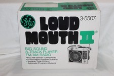 Ge Loud Mouth Ii Big Sound 8 Track Player Fmam Radio Model 3-5507 Vintage Work