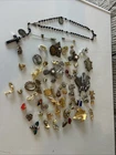 Vintage costume jewelry bulk lot Misc  Pins,brooches 1 Necklace ,unique