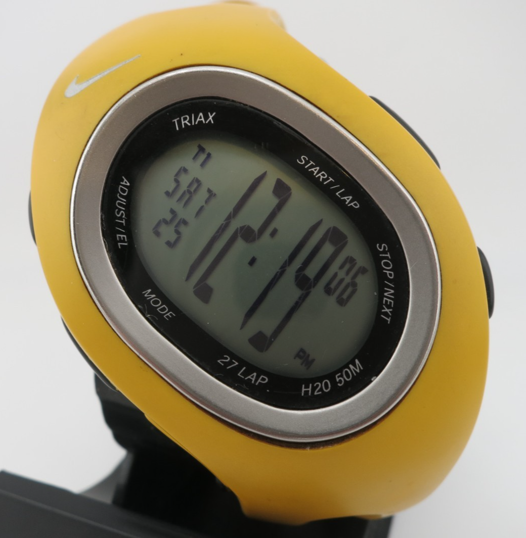 Vintage NIke Triax S27 Livestrong Yellow Digital Watch - WR0066