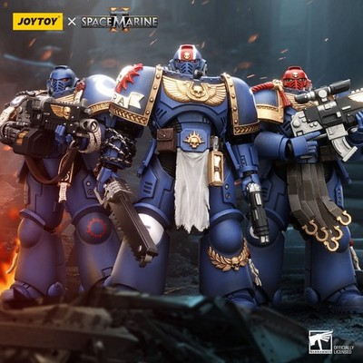 JOYTOY Warhammer 40K 1/18 Ultramarines Lieutenant Titus & Gadriel & Chairon