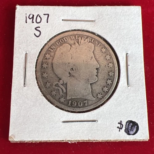 1907-S Barber Half Dollar — photo from another recent sale