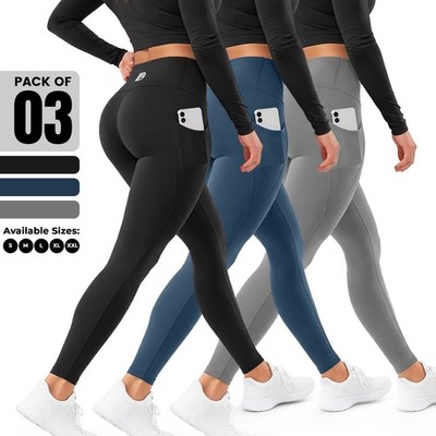 Women's High Waist Tummy Control Leggings Pockets Buttery Soft Squat Proof Yoga