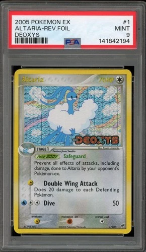 Pokemon Altaria EX Deoxys Reverse Holo Rare #1 PSA 9 Mint