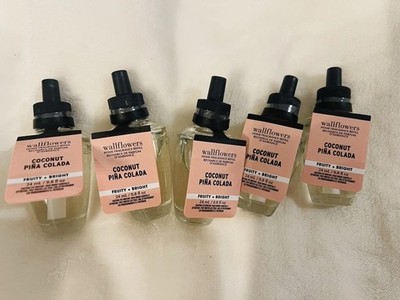 New Bath & Body Works Coconut Pina Colada Wallflowers Refill Bulbs x 5