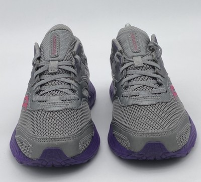 Saucony Women’s Cohesion 12 Gray Purple Running Sneakers Shoes S10475-7  Size