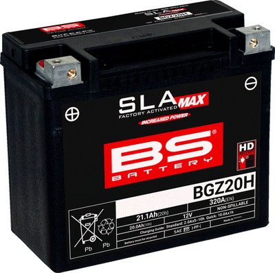 BATTERIE BS SLA-MAX BS Akku BGZ20H ARCTIC CAT ZRT 800 2001