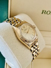 LADIES 18CT GOLD ROLEX OYSTER PERPETUAL REFERENCE 67198 WRISTWATCH