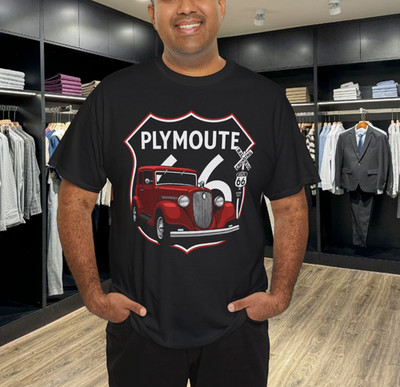 1934 Plymouth Red Hotrod Chrysler Mopar American T-Shirt