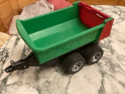 Bruder Roadmax Traktor Anhänger grün-rot bespielt Zustand annehmbar