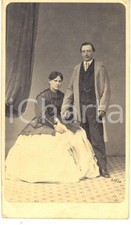 1870 ca MILANO Conte Andrea GABRIELLI con la moglie Maria *Foto Giulio ROSSI CDV