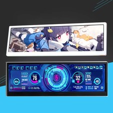 12.6" LCD Screen Secondary Display AIDA64 CPU GPU SSD Info Monitor 1920x515RO