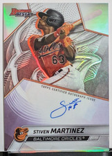 Stiven Martinez Refractor #B25-SMA 2025 Bowman's Best Autograph Orioles Prospect