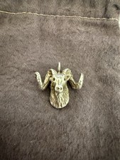 Vintage Sterling Silver Aries Astrology Sign Ram Pendent Charm cute antique rare