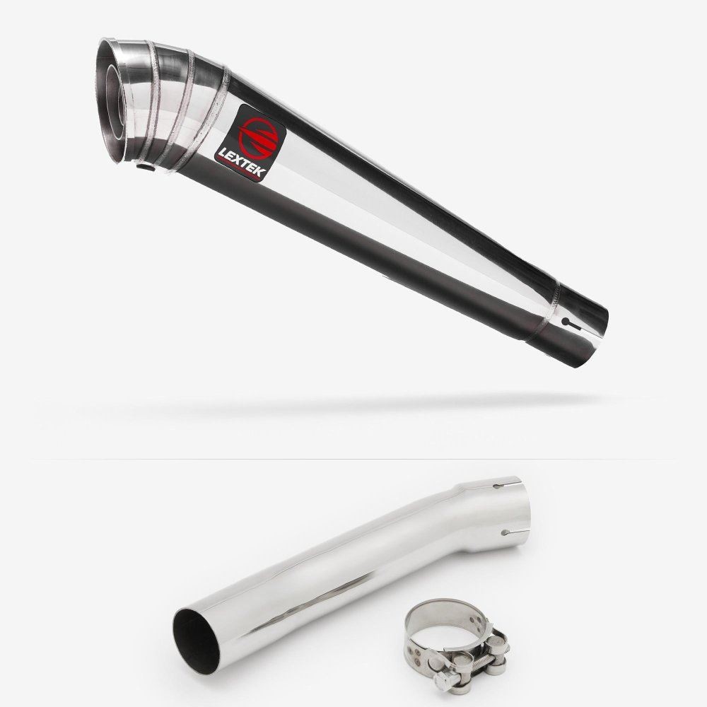 Lextek MP4 Megaphone Exhaust with Link Pipe for Suzuki SV650 (99-02)