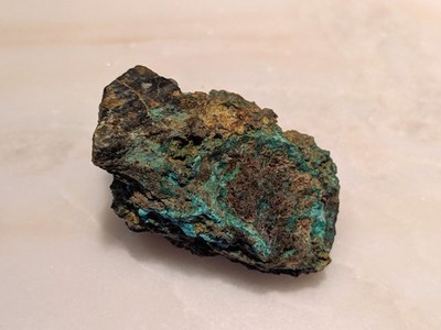 164g Chrysocolla & Malachite Specimen   Colorado Rocky Mountains