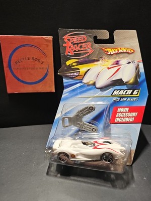 2007 Mattel Hot Wheels Speed Racer Mach 6 With Saw Blades NIP