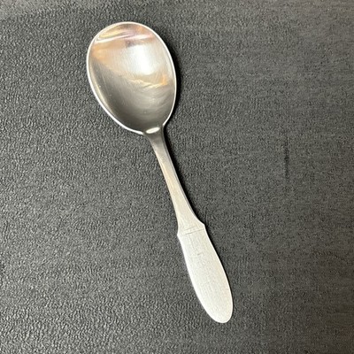 Georg Jensen Denmark MITRA Stainless - Solid Compote Serving Spoon 6 1/8 Inches