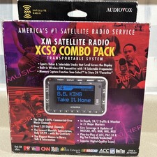 SiriusXM Audiovox XCS9 Satellite Radio Receiver  Docking Station Transportable