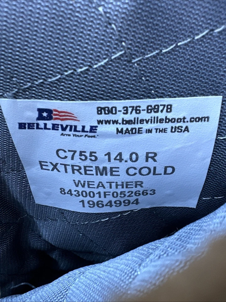 BOTAS MILITARES BELLEVILLE C755 CLIMA FRÍO EXTREMO COMBATE COYOTE MARRÓN TALLA 14 R Foto 2 de 4