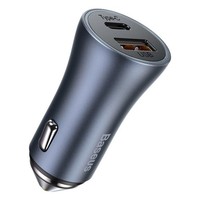 AutoladegeräT 40W Baseus 12-24V Usb USB-C QC4.0 PD3.0, Dunkelgrau