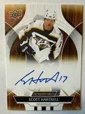SCOTT HARTNELL 2024-25 Engrained Icons AUTO SP Upper Deck UD #CA-HA on card Auto