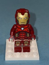LEGO Marvel Minifig #76166 -Iron Man w/Silver Hexagon - sh0612 - See Description