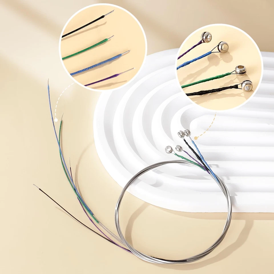 Corde per 4/4 Violino (G-D-A-E), Universale Set Completo Di Corde per Violino 4/ - Immagine 2 di 4