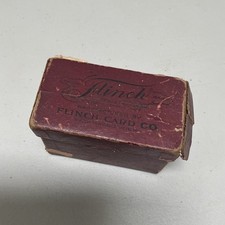 Antique 1913 Flinch Card Game in Original Box w/ Original Instructions Complete