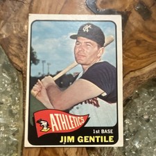 Topps 1965 Jim Gentile Kansas City Athletics MLB Baseball Trading Card #365