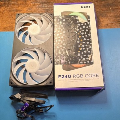 NZXT F240 RGB 120mm Fluid Bearing Fans Multicolor Universal Black