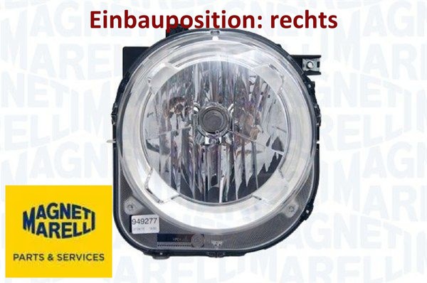 Magneti Marelli 712483401129 Hauptscheinwerfer Rechts Scheinwerfer FüR Jeep-image